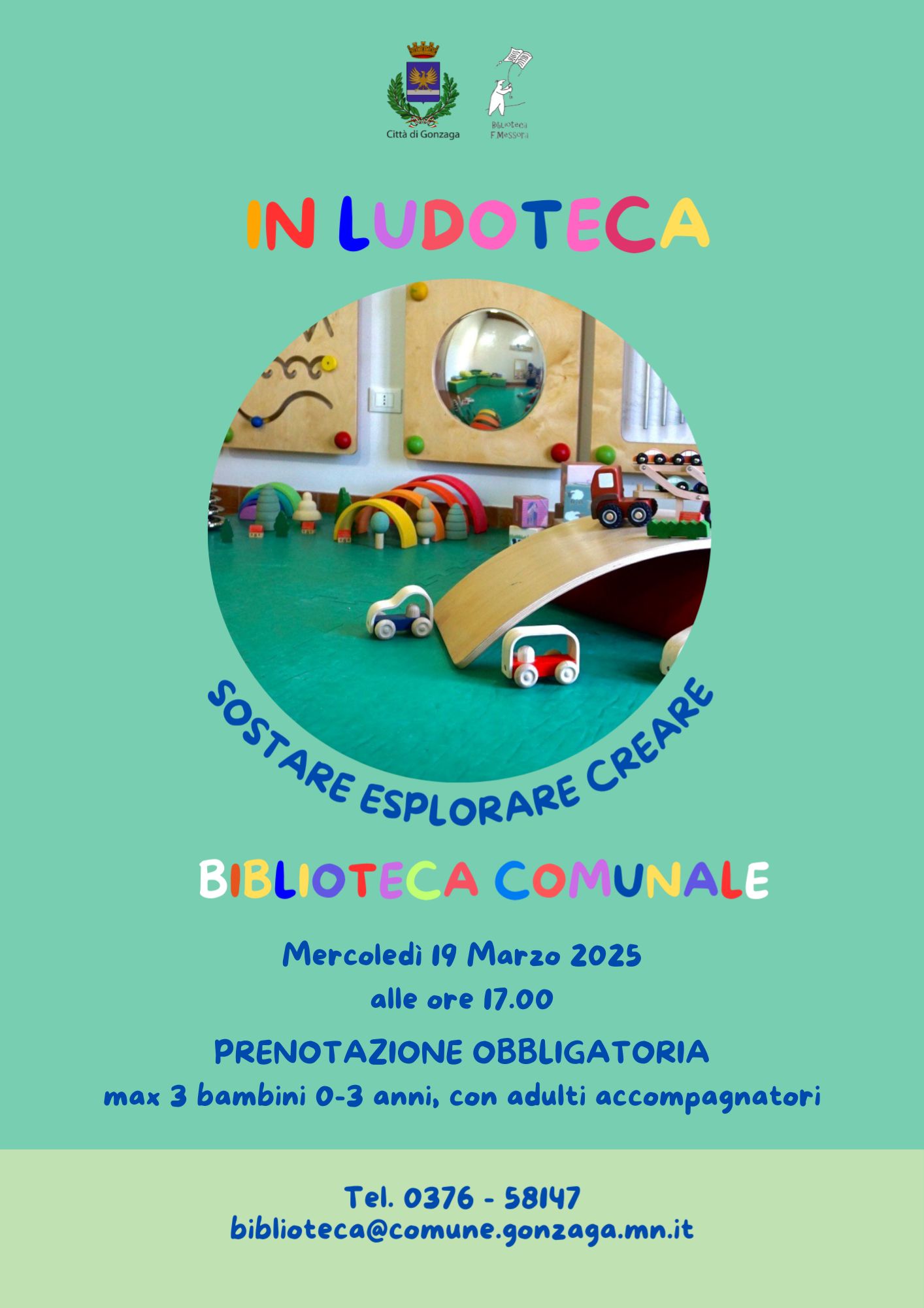 In Ludoteca: sostare, esplorare, creare